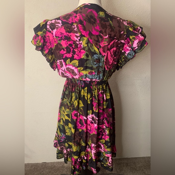 NWT Betsey Johnson Pink and Black Dress Size Large - Picture 2 of 5